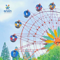 Grande Roue Géante Métallique de 30m pour l'Observation en Extérieur, Fabricant Chinois, pour Parcs d'Attractions et Sites Touristiques