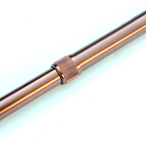 Bâton de marche télescopique en alliage d'aluminium, hauteur réglable, pointe en caoutchouc antidérapante pour personnes âgées, support de randonnée - Product Image 1