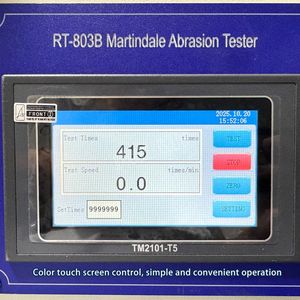 Testeur d'abrasion Martindale à 6 stations d'essai de résistance à l'usure textile et cuir à écran tactile - Product Image 2