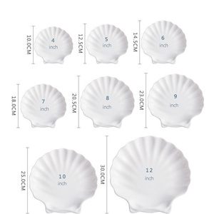 Cute 3-12 Inch Ceramic Snack Plate Eco-Friendly <b>Disposable</b> Sea Food Porcelain Europe Design Style for Restaurant Hotel Use - Product Image 5
