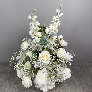 Boule de fleur d'orange Babybreath bon marché Centre de table Arrangements de boules florales artificielles Décors de fleurs de <span class=keywords><strong>mariage</strong></span> - Product Image 1