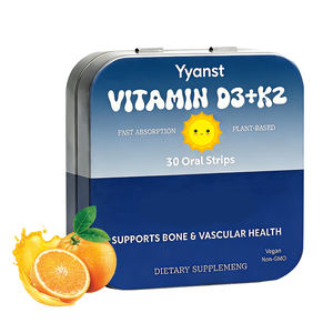 Suplemento Dietético Certificado en Tiras Orales de Vitamina D3 + K2 Sin Azúcar para la Salud Ósea y Absorción de Calcio, OEM/ODM, para Adultos - Product Image 1