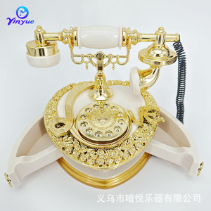 ยินเยว่ กล่องดนตรีโทรศัพท์แบบโบราณ สไตล์ยุโรป พลาสติกทรงกลม ทันสมัย สำหรับบาร์ คาเฟ่ ที่เก็บของสร้างสรรค์ - Product Image 2