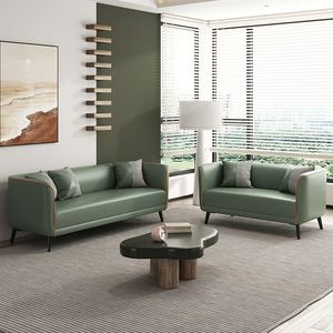 Sofá Pequeño Estilo Crema, Sofá Simple de 2 y 3 Plazas para Sala de Estar, Dormitorio, Hotel, Tienda de Ropa, Salón de Belleza y Salón de Recreo - Product Image 2