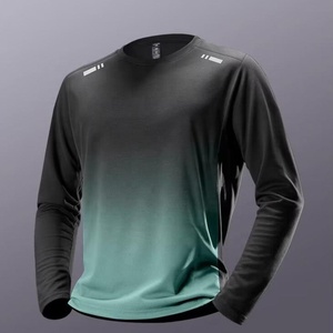 T-<span class=keywords><strong>shirt</strong></span> de sport pour garçon, manches longues en mesh, séchage rapide, pour course à pied, badminton, entraînement en plein air, football - Product Image 3