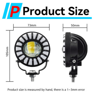 ไฟสปอร์ตไลท์มอเตอร์ไซค์ LED รุ่น RGB Sunflower 12-80V DC พร้อมรีโมทคอนโทรล สำหรับใช้งานออฟโรด - Product Image 5