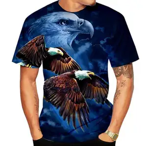 In ấn ngắn tay T-Shirt 3D người đàn ông T-Shirt mùa hè Jersey thời trang tùy chỉnh đầy đủ 3D lỏng giản dị quá khổ thăng hoa in ấn