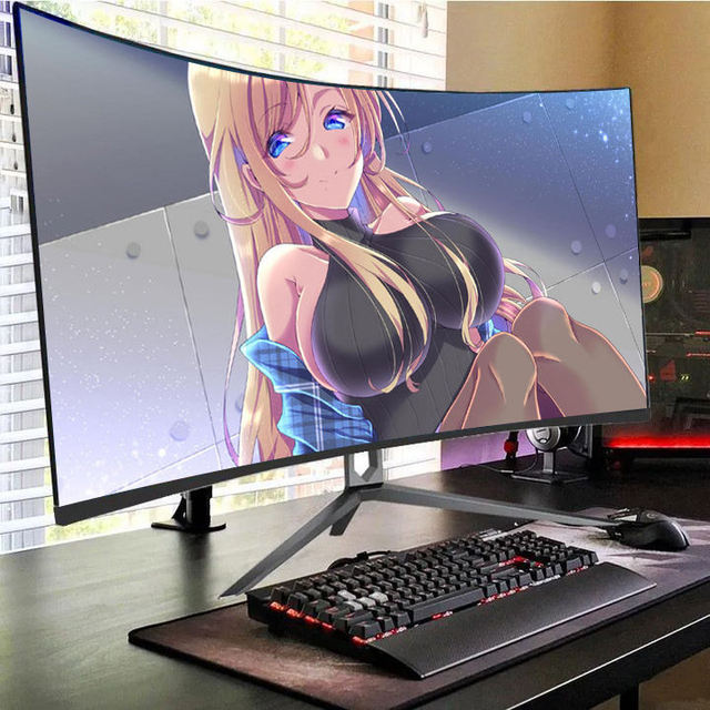 Rebekah Factory WQHD Gaming Monitor 34 Inch Lcd Monitors Curved Borderless Professional 4k Gaming Monitors