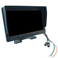 Déclencheur DC mâle d'aviation 10.1 pouces connecter MDVR ou caméra large tension IPS AHD affichage moniteur haute définition