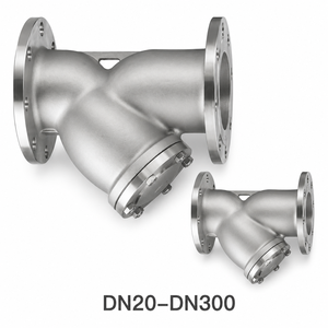 <span class=keywords><strong>Filtre</strong></span> en Y <span class=keywords><strong>à</strong></span> bride en acier inoxydable PN16 pour pipeline industriel avec tamis remplaçable - Product Image 1