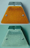 Reflector de reflejo de plástico amarillo y rojo de Venta caliente para camión de motocicleta Scooter