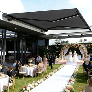 Toldo <span class=keywords><strong>de</strong></span> Jardín <span class=keywords><strong>de</strong></span> Aluminio Plegable con Brazo Articulado, <span class=keywords><strong>Toldos</strong></span> Retráctiles Motorizados <span class=keywords><strong>para</strong></span> Exteriores, Toldo <span class=keywords><strong>de</strong></span> Casete Completo - Product Image 1