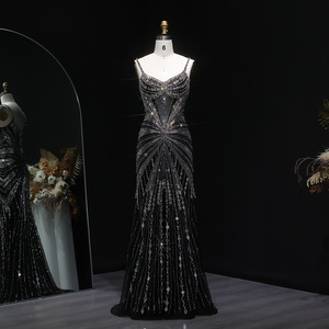 Champagne Black Wedding Dresses - Floor-Length Elegant Design