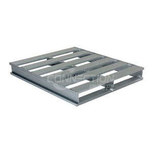 Nhiệm Vụ Nặng Nề Kho Xe Nâng Mạ Kẽm Sắt Thép Kim Loại <span class=keywords><strong>Stackable</strong></span> Giá Pallet Công Nghiệp Kho Lưu Trữ Pallet - Product Image 1
