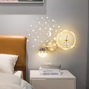 Lampada da parete con testiera a LED 3000K-4000K-6000K lampada da comodino creativa per camera dei <span class=keywords><strong>bambini</strong></span> - Product Image 2