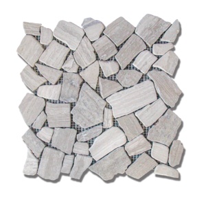 Carrelage mural en mosaïque de bois et de marbre, irrégulier, poli, prix bas, 30x30 - Product Image 2