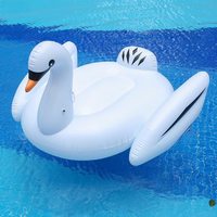 Flotteurs gonflables de piscine de cygne, grand salon d'été flottant de radeau de piscine de plage de lac de flotteur de piscine pour des adultes