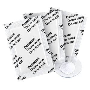 OEM 0.5g 1g 2g 3g 5g 10g Paquetes de desecante de grado alimenticio de cloruro de calcio, deshumidificador de papel, gel de sílice, desecante antiestático - Product Image 2