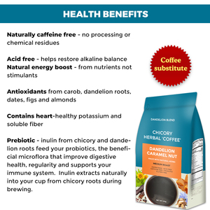OEM Café a base de hierbas Tostado oscuro Sin cafeína Sin ácido Caramelo Achicoria Diente De León Café Alternativa - Product Image 2