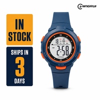 Montre numérique à rétroéclairage EL, vente en gros directe d'usine, montres pas chères, chronomètre, montre numérique en plastique, montre numérique 12/24 heures