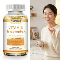 VitaSpring OEM Complexe de Vitamines B en Gélules Souples – Soutien Énergétique – Vitamines B6 et B12 Biologiques – Complément Composé de Vitamines B en Gélules Souples