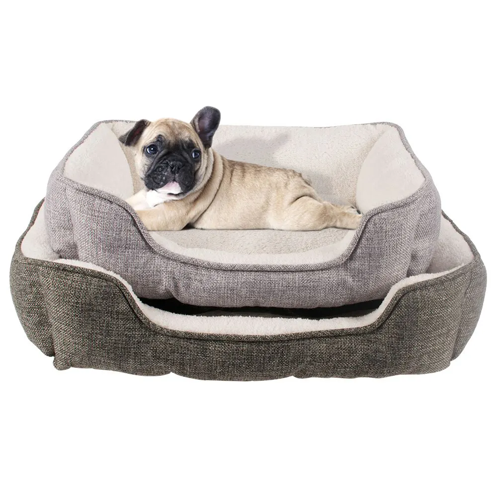 Manufacturer Wholesale New Design Warm Comfortable Pet Bed for Dogs and Cats Non-slip Waterproof Bottom Dog Bed