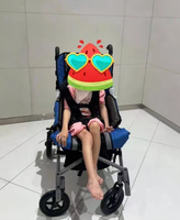 Fauteuil roulant pliable pour enfant atteint de paralysie cérébrale, avec assise, dossier et repose-pieds réglables, modèle CS07, pour enfants ayant des besoins spéciaux