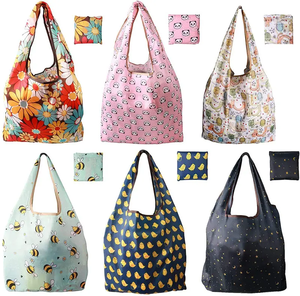 <span class=keywords><strong>Sac</strong></span> fourre-tout <span class=keywords><strong>pliable</strong></span> en nylon ripstop personnalisé pas cher, <span class=keywords><strong>sac</strong></span> d'épicerie <span class=keywords><strong>pliable</strong></span> en polyester, sacs de courses réutilisables pliables - Product Image 3