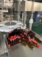 Machine de remplissage et de bouchage de flacons ampoules en verre pour liquides oraux 10 ml, machine de sertissage pour liquides oraux