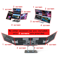 Moniteur portable triple écran de 18,5 pouces pour la productivité de nouvelle génération, type C, facile à transporter, connexion par un seul câble, extension d'écran