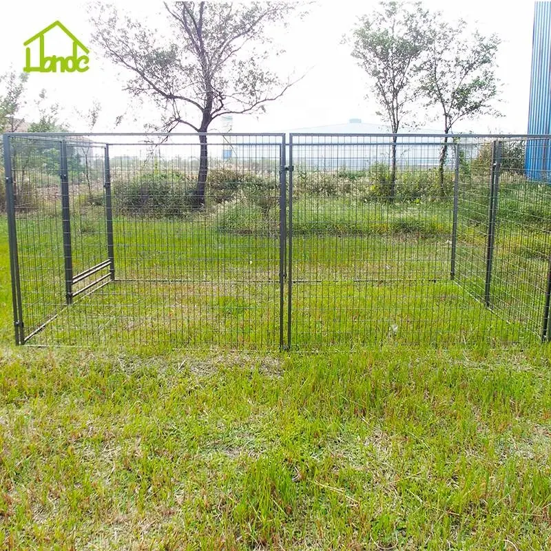 High grade large metal outdoor commercial foldable garden dog kennel cage