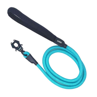 Laisse de chien tactique robuste pour animaux de compagnie avec mousqueton pivotant à dégagement rapide, laisse de montagne solide pour l'escalade