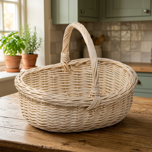Best Seller Eco-Friendly Handmade Wicker <b>Foldable</b> Laundry <b>Basket</b> Storage Box for Easter Holiday Vietnam - Product Image 1