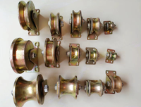 Vente en gros petite roulette de meuble fixe silencieuse roues à chenilles rigides roulettes coulissantes de tiroir d'armoire en métal