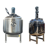 Cuve de mélange en acier inoxydable avec port de nettoyage Cuve de mélange conique de beurre d'arachide
