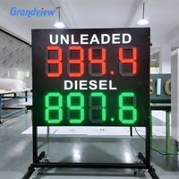 Letrero LED para Precios de Gasolina, Pantalla Electrónica de 7 Segmentos, Tablero de Visualización Personalizado para Exteriores, Fabricante de Pantallas para Precios de Gasolineras