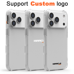 Coque de protection magnétique rigide transparente de qualité supérieure avec support, logo personnalisé Smartjoy, 1,5 mm, pour iPhone 17 Air Pro Max - Product Image 3