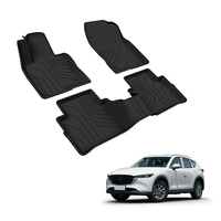 Alfombrillas de Coche TPE Negras para Todo Clima, Impermeables, Antideslizantes, Resistentes al Desgaste, de Secado Rápido, Fácil Instalación, Juego Completo para Mazda Venza