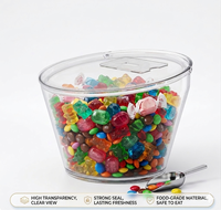ECOBOX Offre Spéciale : Bacs de Présentation en Plastique pour Fruits Secs, Bonbons et Noix en Vrac – Idéal pour les Magasins