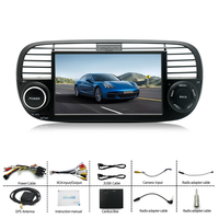 Autoradio Multimédia 7 Pouces pour FIAT 500 2007-2015, Écran Tactile, Stéréo Android Auto WIFI CarPlay Audio Mp4, Lecteur GPS 2 Din