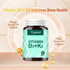 OEM/ODM 100% Vegan Vitamine D3+K2 Soutien à la santé des os et du système immunitaire Faible teneur en sucre Faible teneur en glucides Gélules molles pour adultes - Product Image 3