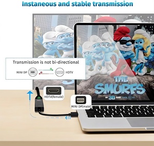 <span class=keywords><strong>Adaptateur</strong></span> Mini <span class=keywords><strong>HDMI</strong></span> vers HDTV 4K, Câble Convertisseur pour Moniteur, pour <span class=keywords><strong>MacBook</strong></span> Pro <span class=keywords><strong>Air</strong></span>, Ordinateur Portable, Matériau ABS - Product Image 2
