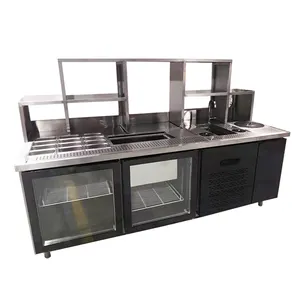 Commercial water bar counter freezer support customization bubble tea machine