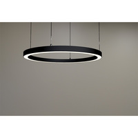 Canal d'extrusion de profil de LED en aluminium de forme ronde suspendue pour la lumière de bande de LED pour la taille de décoration d'intérieur dans 50*35mm