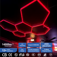 Nouveau style 12V centre commercial lieux de divertissement salle de billard Led rgb hexagone ampoule