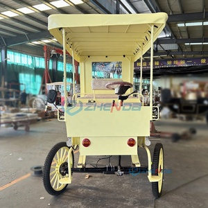 Hotel Essential Exquisite Sightseeing Vehicle Elegant Noble Electric Carriage <b>Double</b>-Row Sightseeing Horse Carriage - Product Image 3