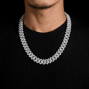 Custom 18MM Miami Cuban Link Chain VVS Moissanite Lab Diamond Look Iced Out Hip Hop <b>Statement</b> <b>Necklace</b> for Men - Product Image 3