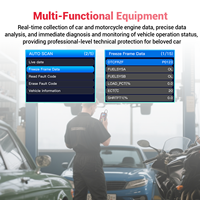 Escáner OBD2 JDiag M80 de Fábrica, Lector de Códigos 2 en 1 para Auto y Moto, Herramienta de Diagnóstico de Fallas del Motor, Prueba de Batería, Reinicio de ECU