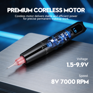 Machine <span class=keywords><strong>PMU</strong></span> sans fil Wenshen YD pour sourcils, lèvres, eyeliner, cuir chevelu, maquillage permanent, machine à tatouer pour académie - Product Image 6