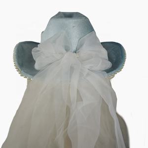 Manwu Factory Custom <strong>Bride</strong> <strong>Cowgirl</strong> <strong>Hat</strong> Wedding Cowboy <strong>Hats</strong> with Rhinestone Pearl for Bridal Shower Party Appropriate - Product Image 6